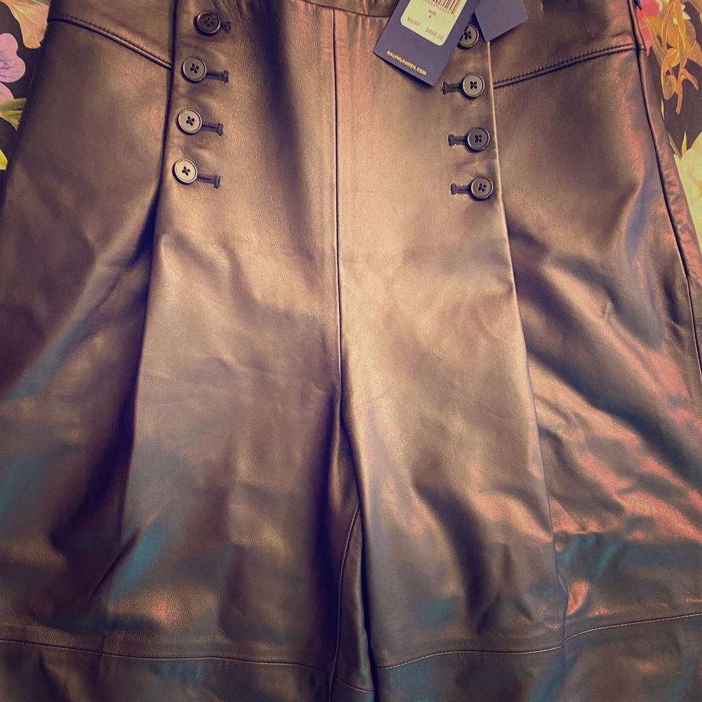 Polo Ralph Lauren Leather pants.